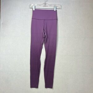 Lululemon Wunder Under Size 4 Ombré Purple Leggings